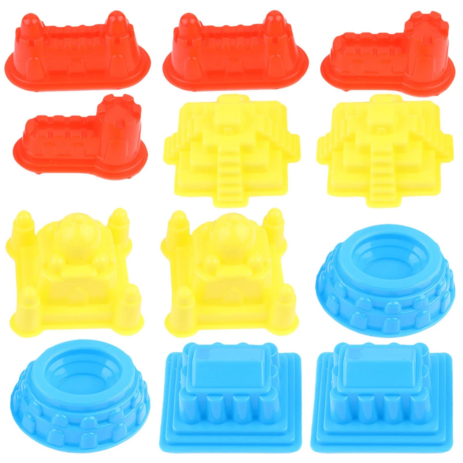 Set di stampi da costruzione per castelli da spiaggia da 30 pezzi Kit da gioco con sabbia in plastica resistente per bambini Divertimento per lo sviluppo delle abilità creative per interni ed esterni