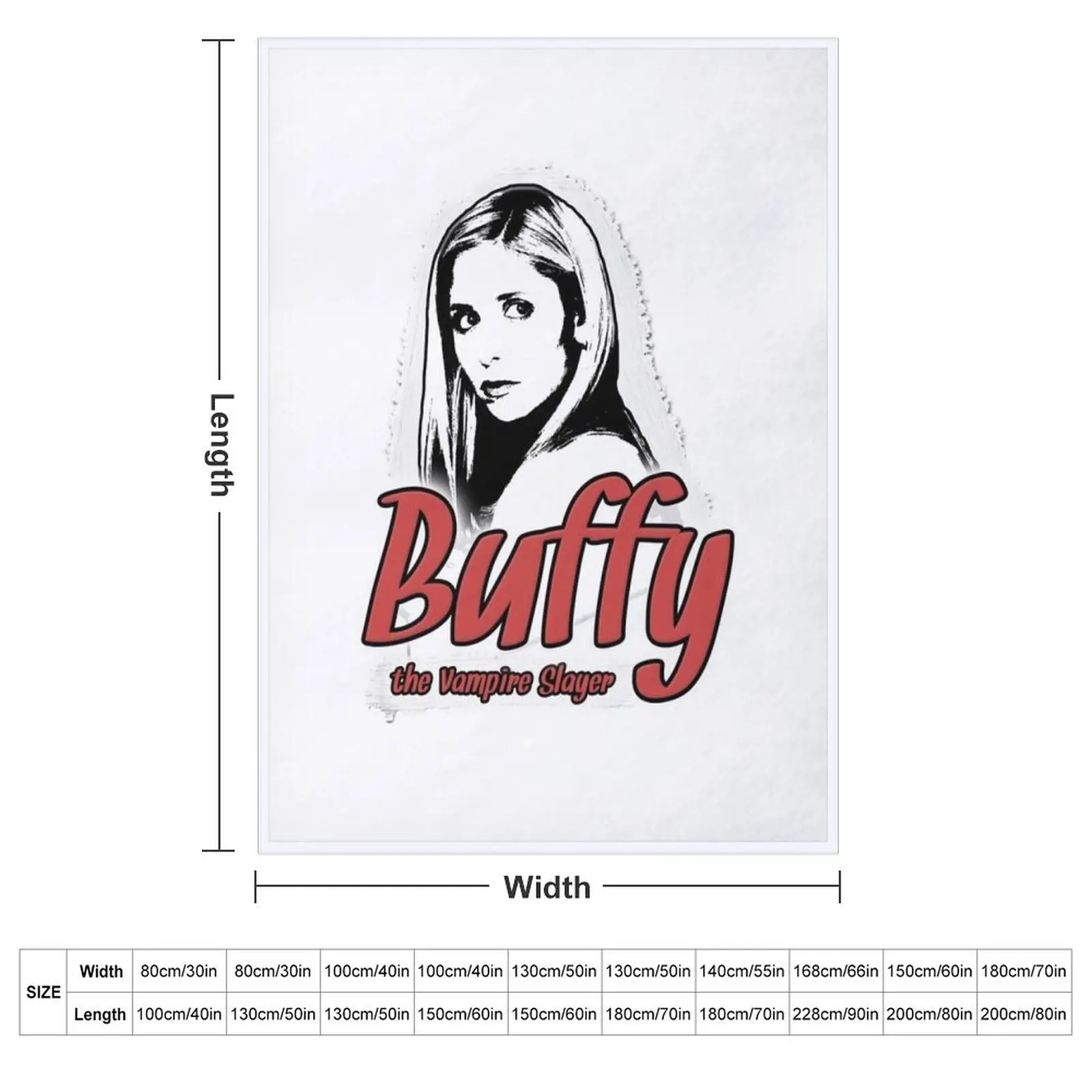 Music Vintage Buffy The Vampire Slayer Cool Graphic Gift Throw Blanket Quilt Bed Fashionable Picnic Blankets