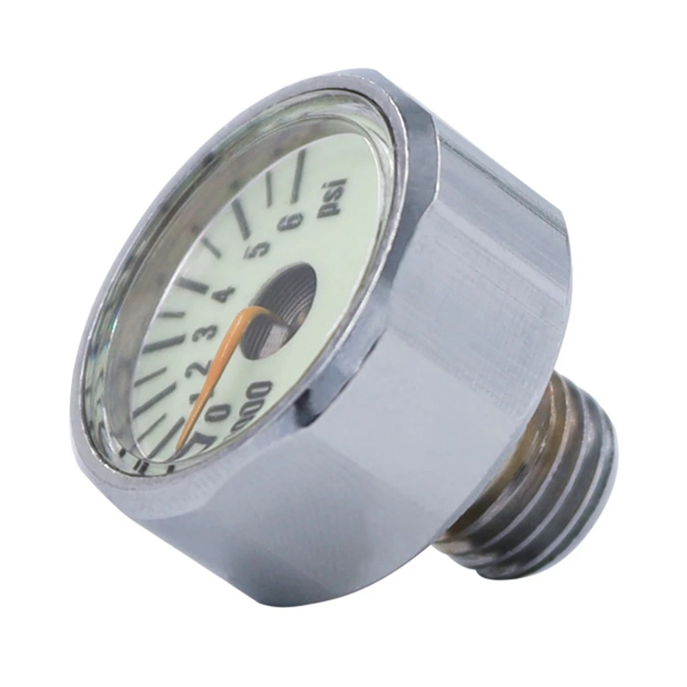 스쿠버 다이빙 포니 병 압력 게이지, 풍부한 스레드, 1 인치 페이스 350 바, 5000 PSI, 7 인치, 16 인치-20UNF, 신제품