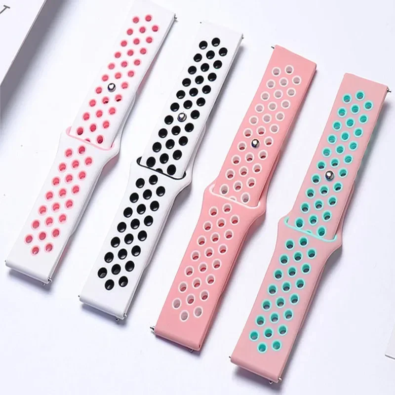 22mm Silicone Strap For Huawei Watch 5 4 3/GT5/3Pro 46mm Bracelet For Huawei Watch GT 4 3 2 46mm/GT2E/GT2 Pro Band Accessories