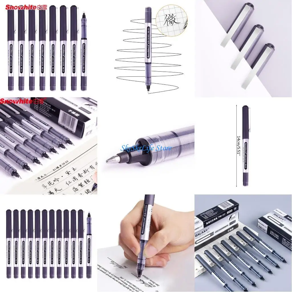 

E65E 12pcs Pen Office School Ballpoint Pen for Family Friend Colleagues