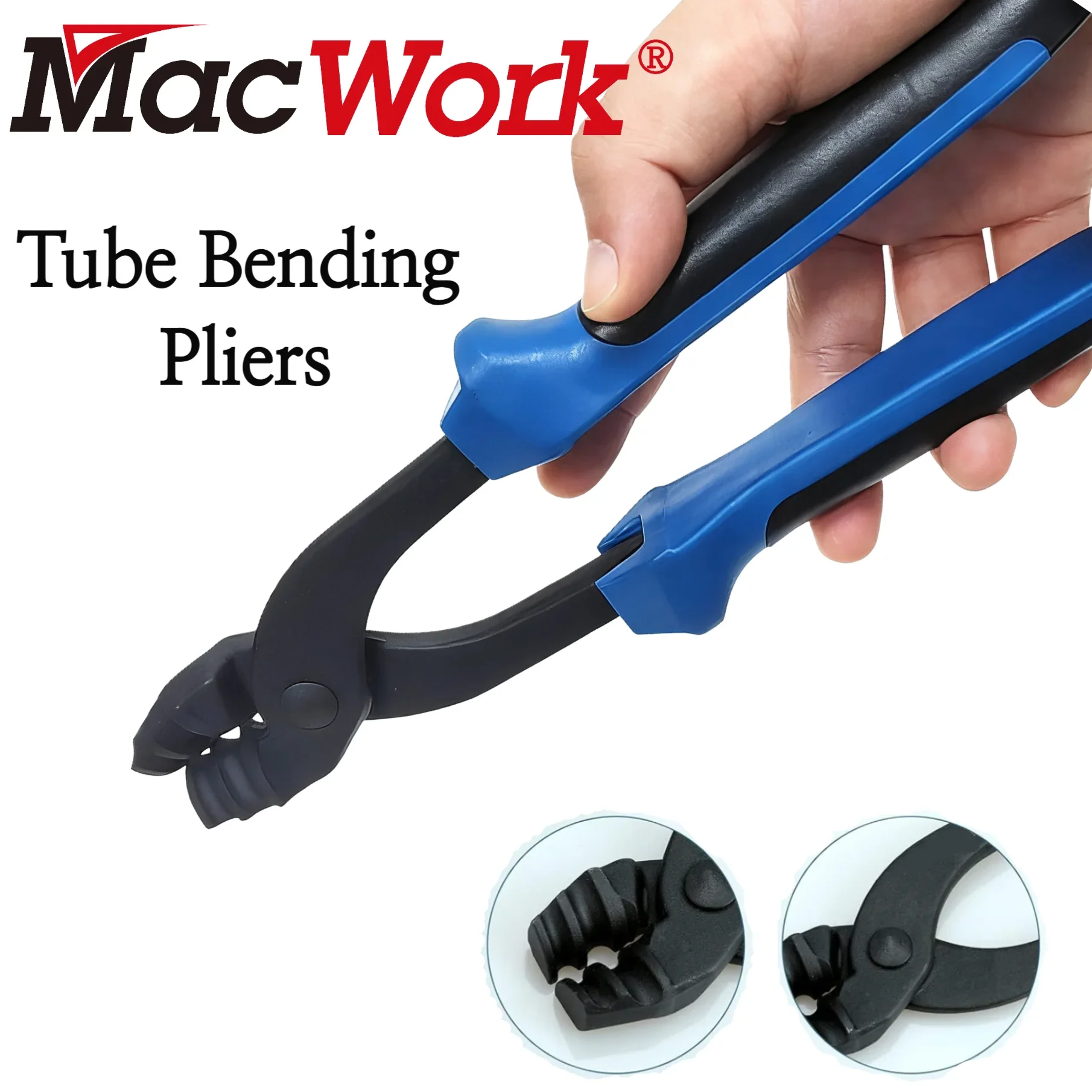 Automotive Brake Tube Bending and Forming Pliers 3/16 and 1/4 Inch Pipe Bender Tube Pliers for Brake, Fuel Line