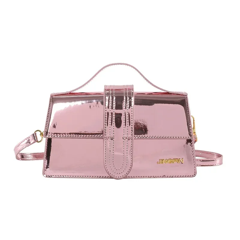 

2025 New Arrival! Women's High-End Mirror-Like Motorcycle-Style Square Bag - Stylish for Commuting, Versatile Shoulder