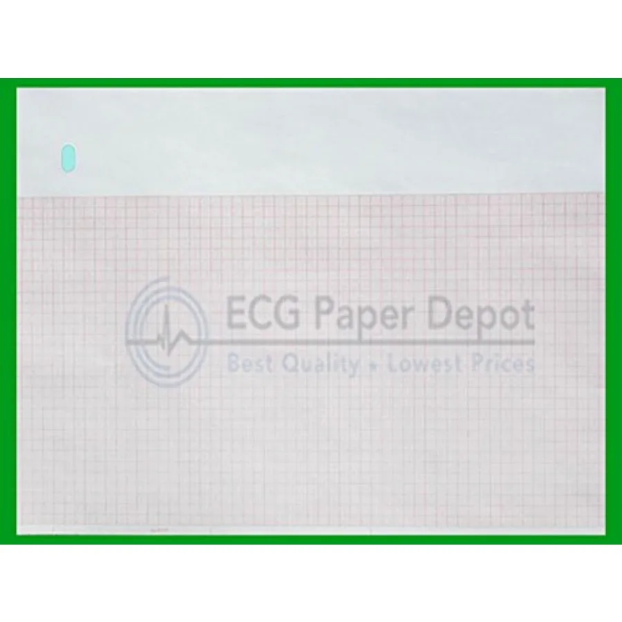 

Универсальная бумага для ЭКГ, 10 рулонов, Z-образная фальцовка, красная сетка, 8.44 x 11 дюймов, для медицинского мониторинга