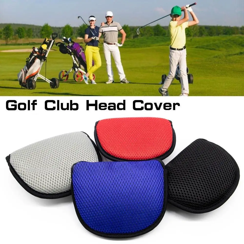 

Durable Mesh Surface Practical Golf Putter Head Cover Protective Headcover Golf Rod Sleeve Golf Club Head Covers