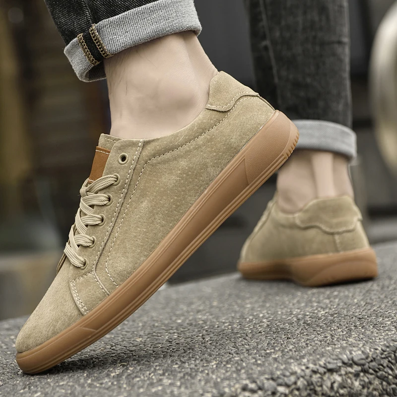 

Spring 2025 Men's White Sneakers - Couple Style, Trendy & Versatile, Lightweight Breathable & Height-Increasing