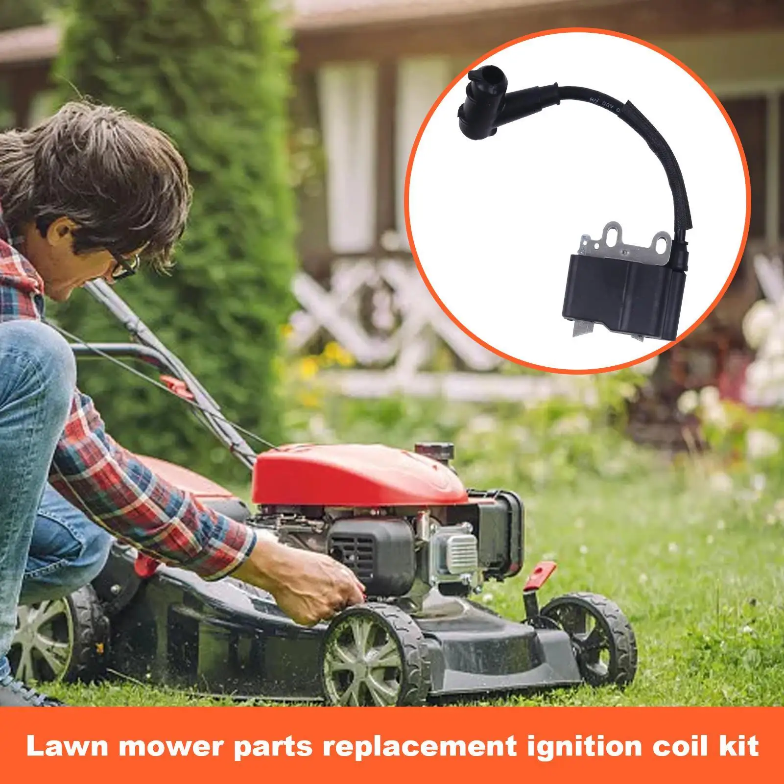Bobina de encendido de alto rendimiento para cortacésped, piezas de repuesto de motor, accesorios de reparación de mantenimiento de equipos de jardín al aire libre