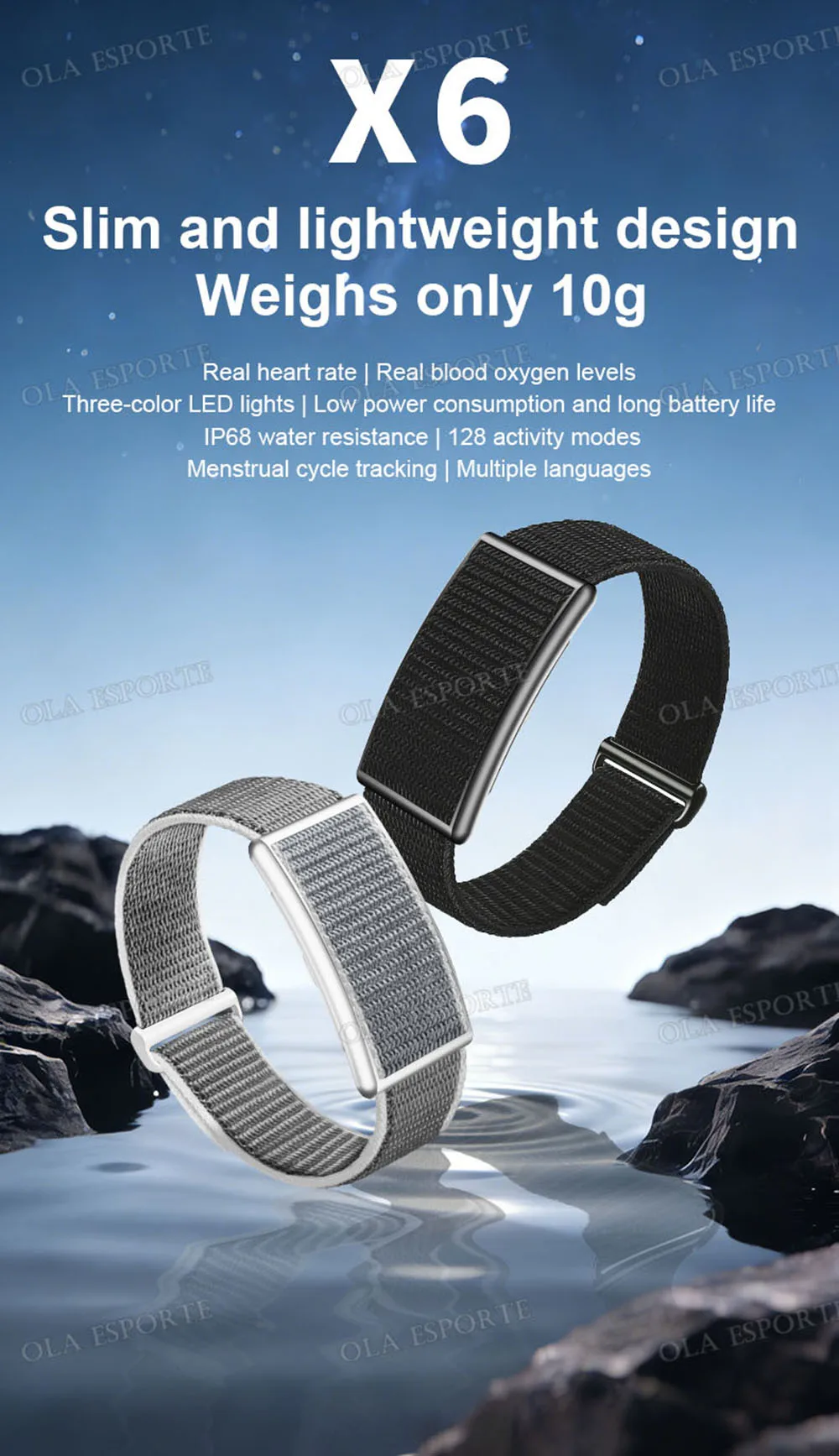 Smart activity tracker met hartslagmeter en bloeddrukmeter voor dames heren_voghion.com