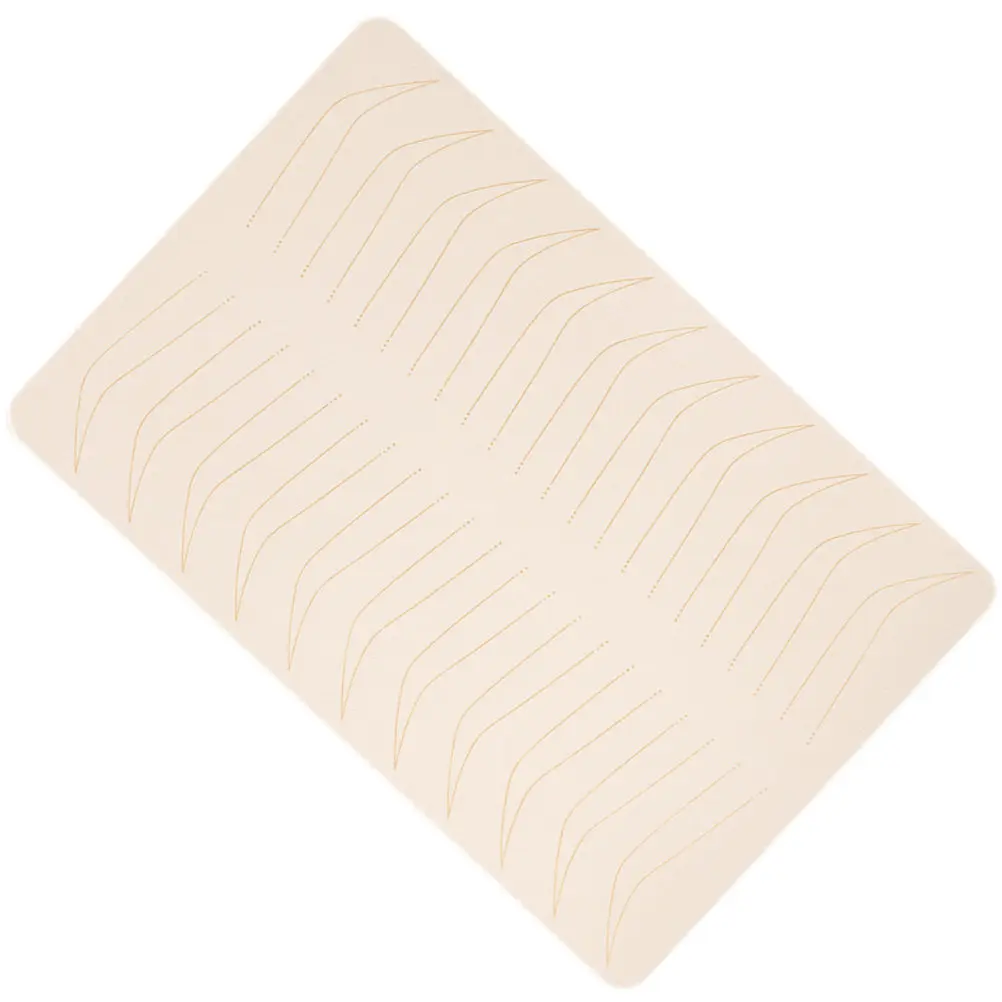 Embroidered Silicone Practice Skin for Eyebrow Tattooing and Microblading Realistic Human Skin Feel Thick Supple Tattooing