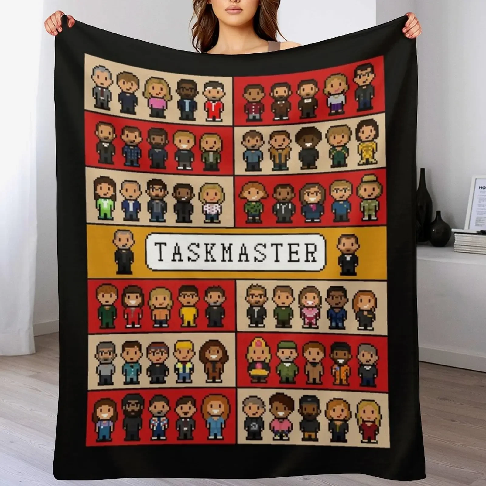 

Pixel Art Taskmaster display. Essential Throw Blanket Decorative Throw Large Blankets