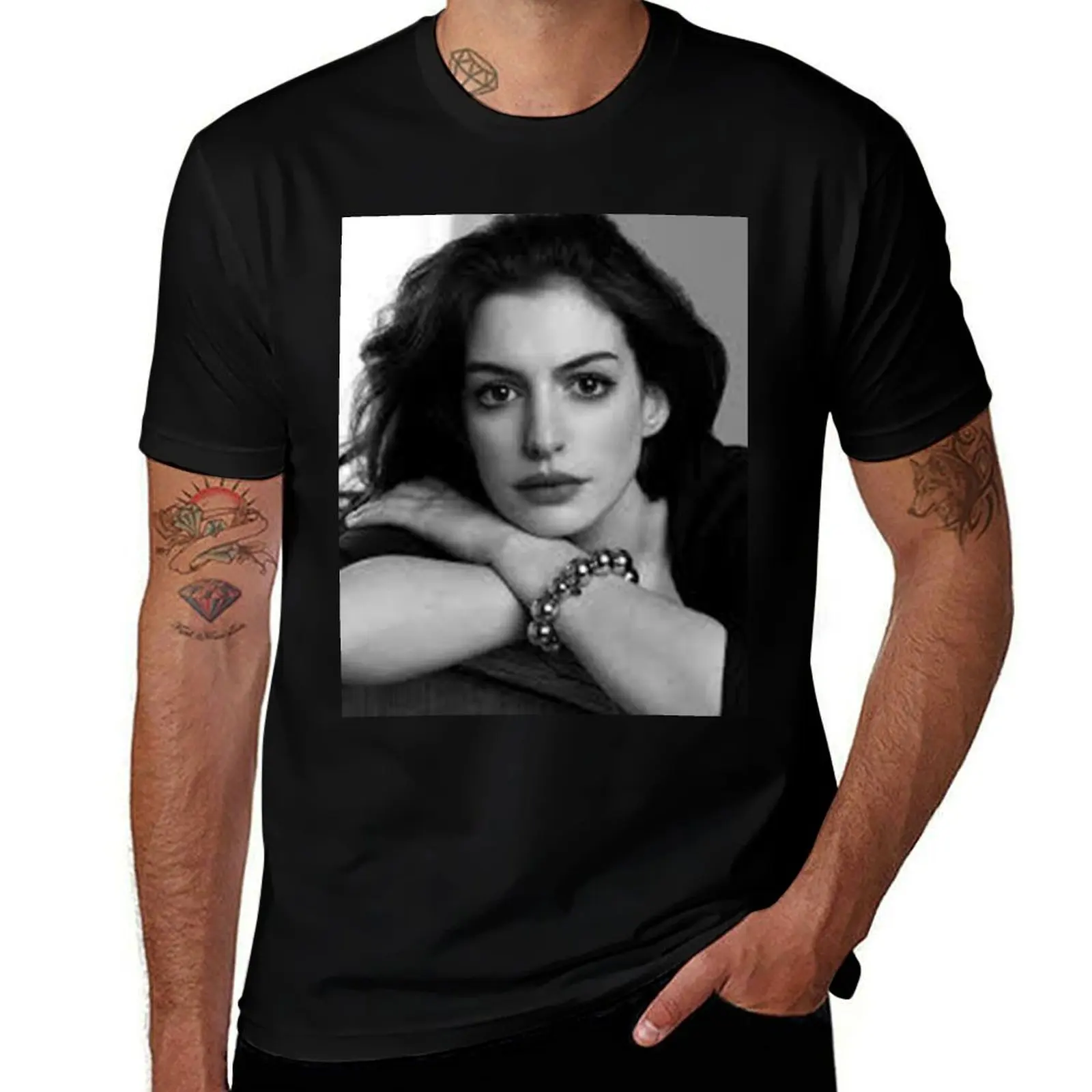 

100% cotton Anne designer shirts T-Shirt t Poster cotton t - 100% tshirt Hathaway shirts