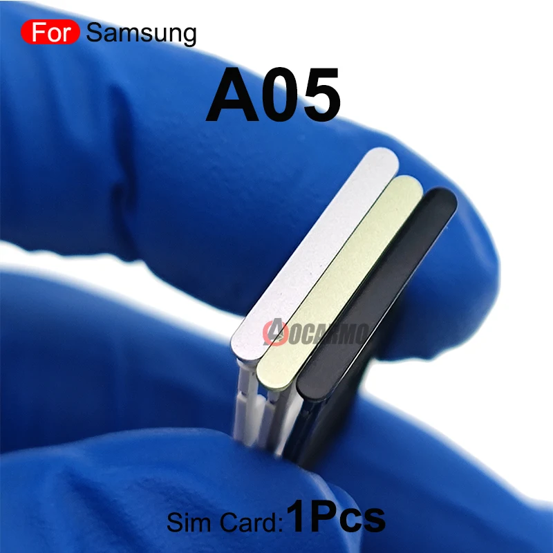 1Pcs Sim Tray For Samsung Galaxy A05 A05S Sim Card Holder Slot Replacement Parts