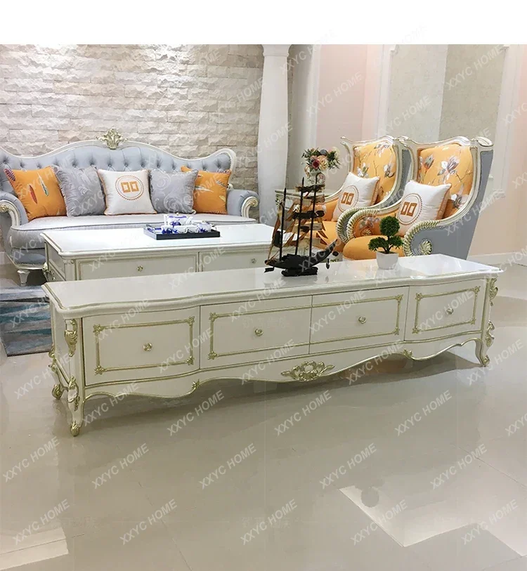 

Тумба под телевизор из массива дерева, роскошный напольный шкаф-витрина, резной шкаф для хранения вещей в спальне