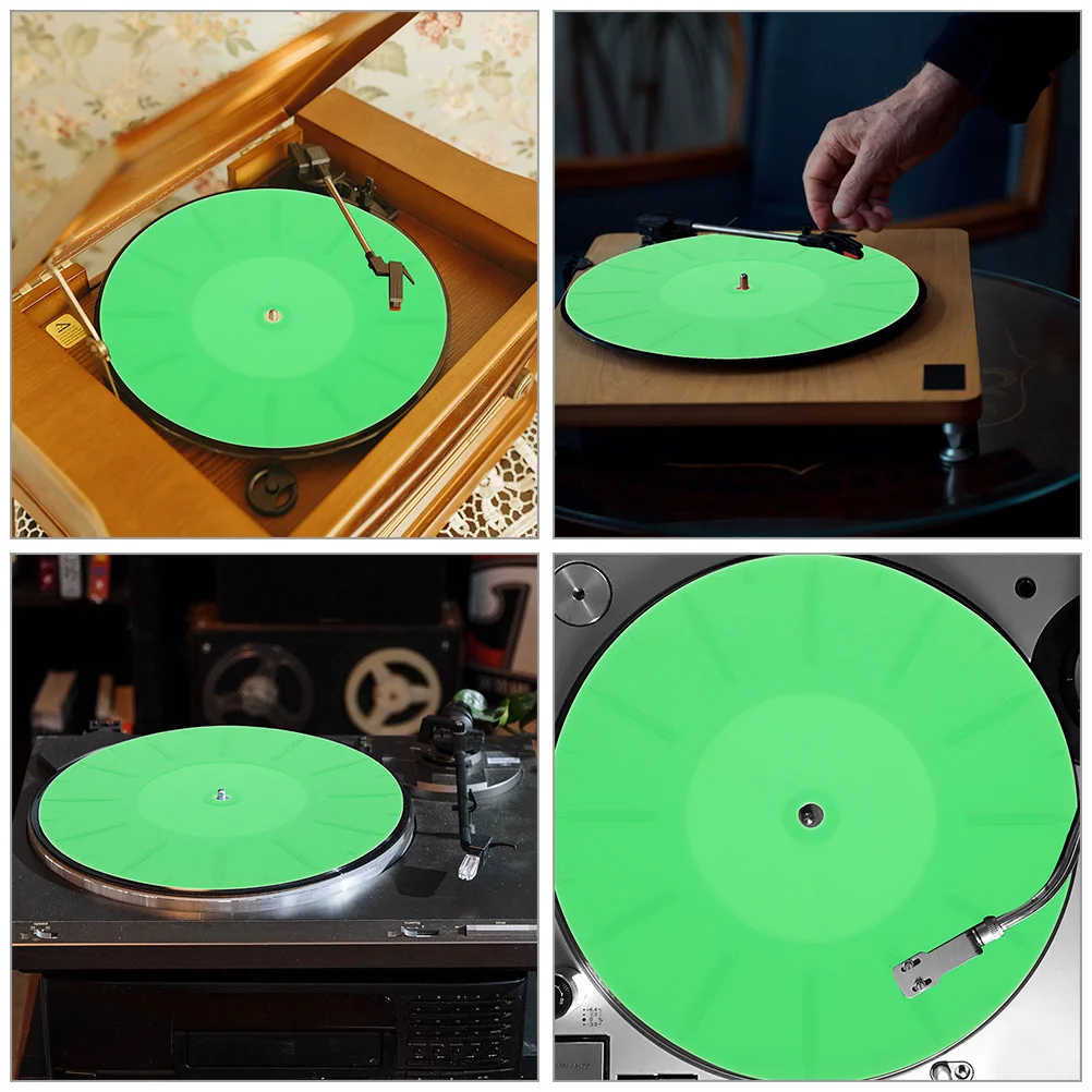

2Pcs Vinyl Recorder Silicone Mats Anti-Static Turntable Slipmats Record Player Pads Protective Mat for Vinyl Enthusiasts
