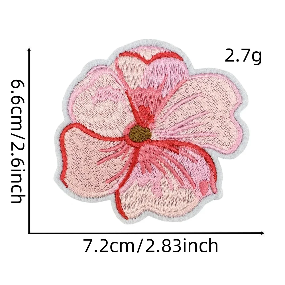 Ironing Patch Cartoon Embroidery Pink Bow Anime Strawberry Snail Hair Accessories Pink Sewing Iron on Patches