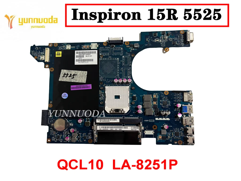 Original For Dell Inspiron 15R 5525 Laptop  Motherboard QCL10  LA-8251P Tested Good Free Shipping