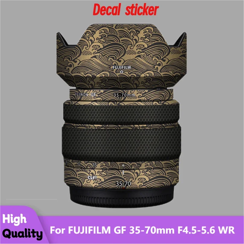 Protetora Lente Pele Decal Film, Anti-Scratch Protector Coat, Fits FUJIFILM GF 35-70mm, F4.5-5.6 WR