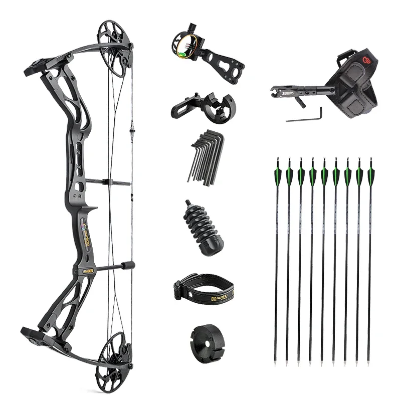 

Archery Hunting Compound Bow Outdoor Hunting Shooting Bow And Arrows Set Dragon X8 Compound Bow Set