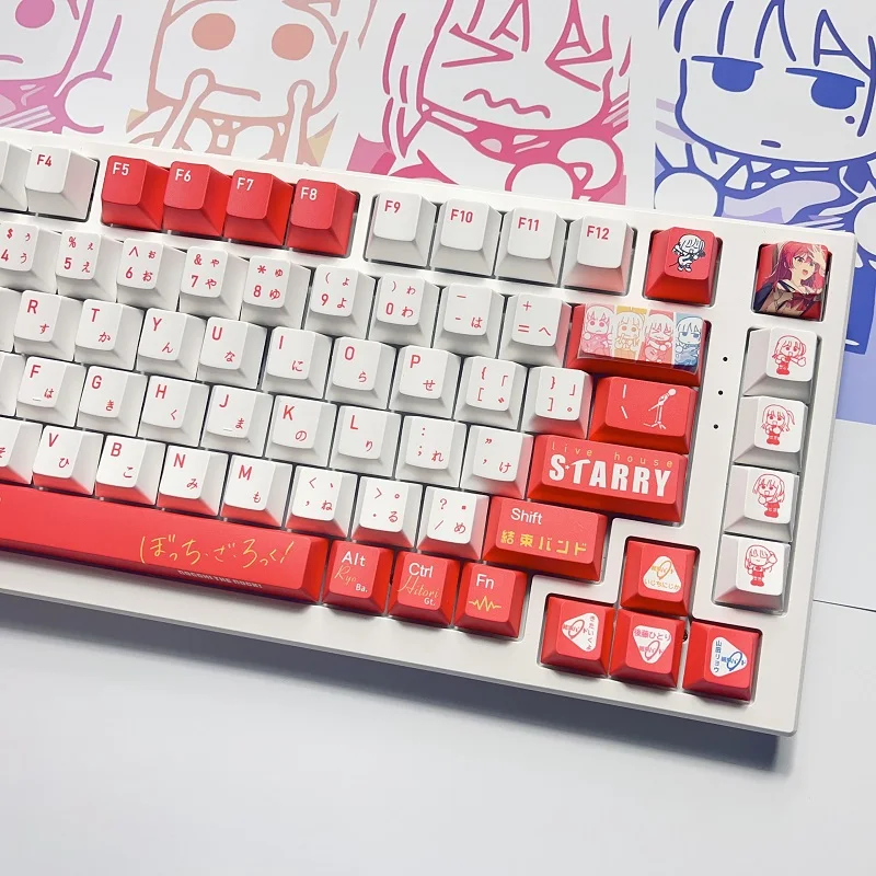 BOCCHI Kita Ikuyo Keycaps PBT Cherry para MX Switch - imagen 5