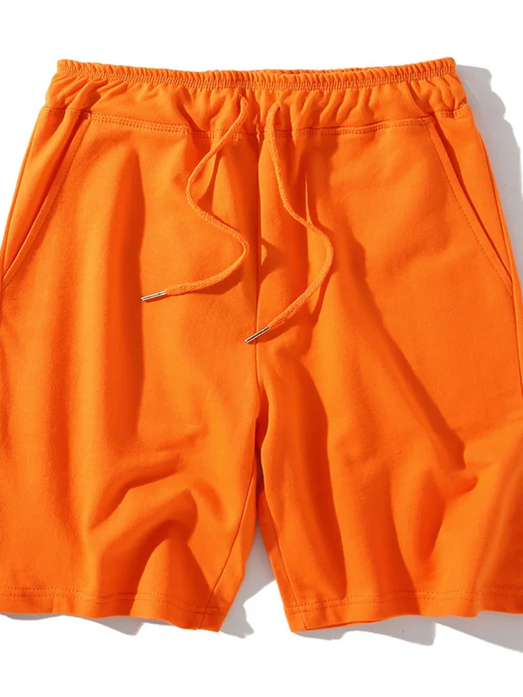 

Summer Spor Men's Loose Casual Cotton Fce orts Running Pants Youth Active Sle Five-Quarter Length Straight Leg Trousers