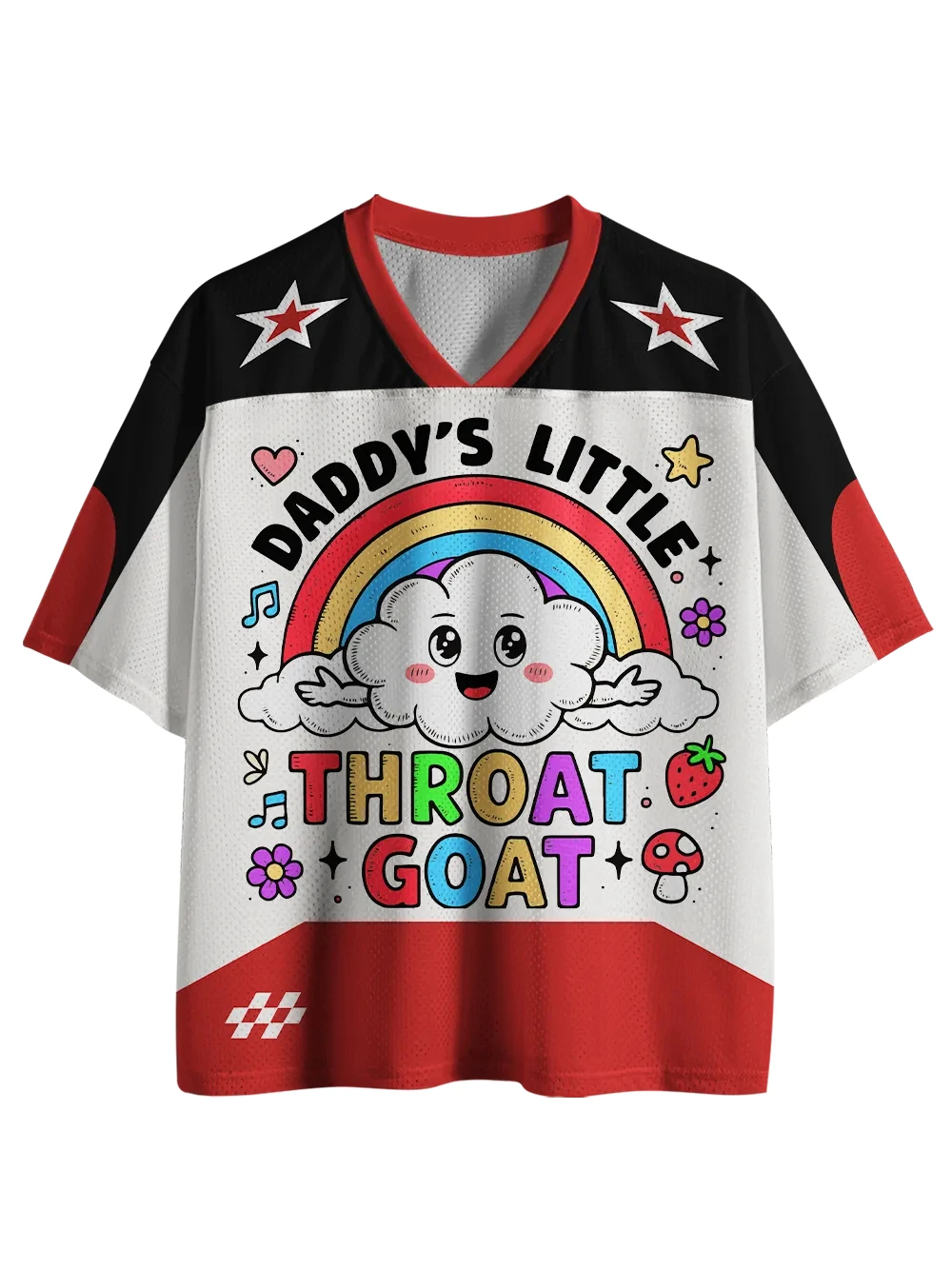 2026 Unisex Horror Manga V Neck Mesh Jersey 3D Print Family Matching Short Sleeve Shirt Kids Adults Halloween Party Outfit