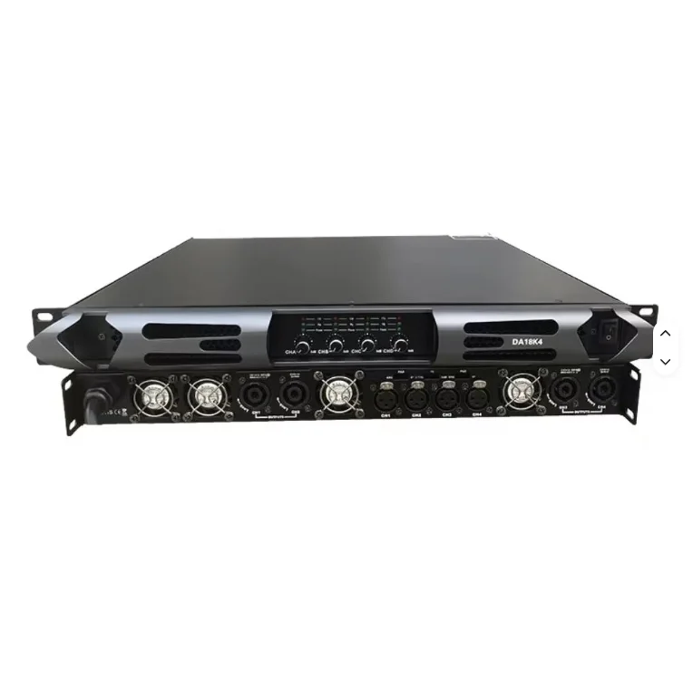

Amplificateurs DA18K4 18000 Watt 4 Channel 1U Sound System Stage Class D Amplifier for Concert 4 Channel Amplifier