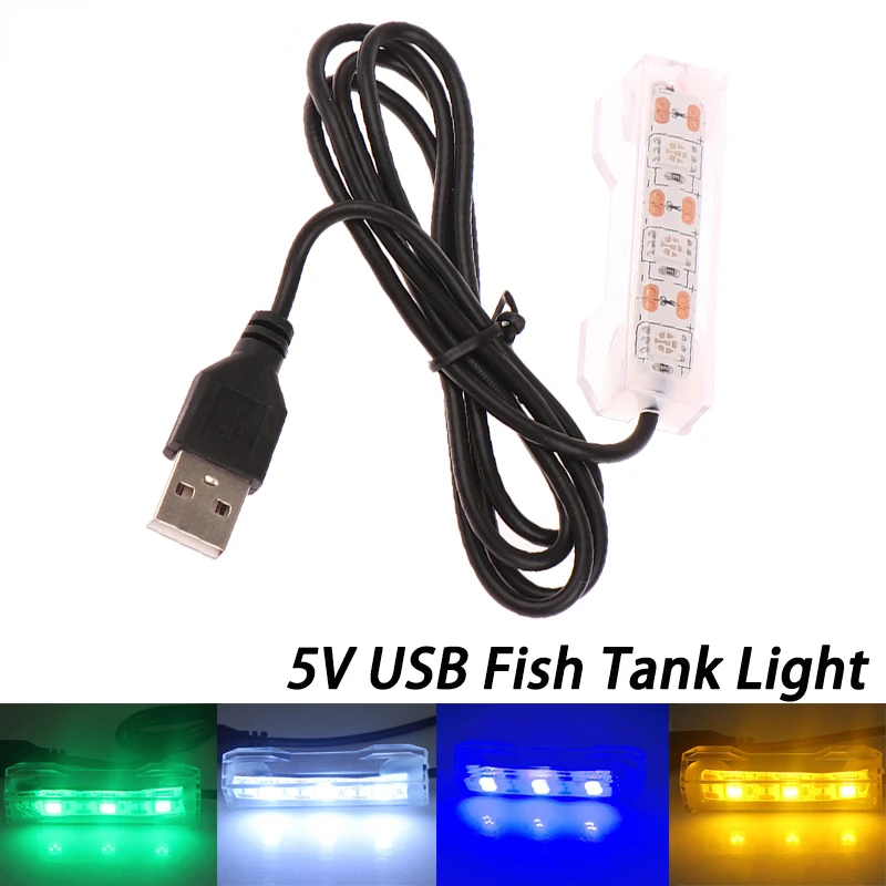 0,6 W 5 V Aquarium Licht Kleine Aquarium Pflanzen Lichter USB LED Desktop Lampe Aquarium Landschaft Dekorative Lampen Zubehör