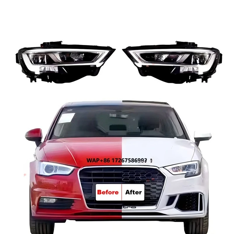 Professional Manufacturer Car Lights Led Headlight Assembly Led Headlights for  A3 2013 Upgrade to 2017 Old to New Head Lamp