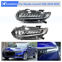 Kamshing For Honda Accord 10th 2018-2020 Headlight Front Bumper Head Light Lamp Headlamp Headlight