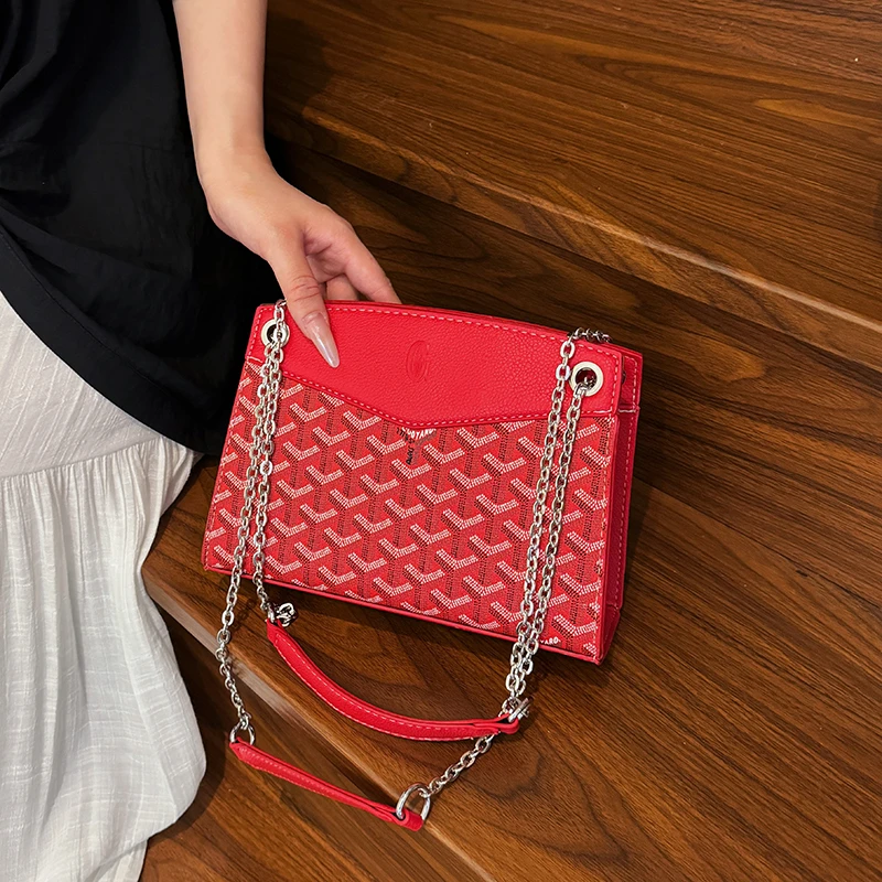

Luxury Trend Shoulder Bag For Ladies, Fashionable Personalized Chain Strap Crossbody Bag, Elegant Women's Evening Handbag