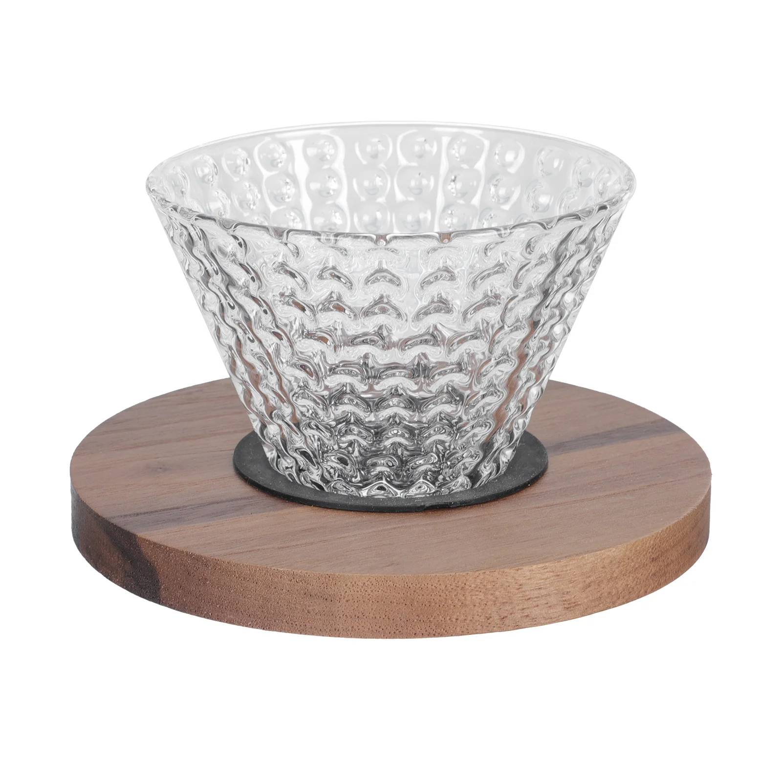 Cafetera Manual Reutilizable con Filtro de Vidrio y Madera, Accesorio para Cafetera, Taza de Estilo Japonés