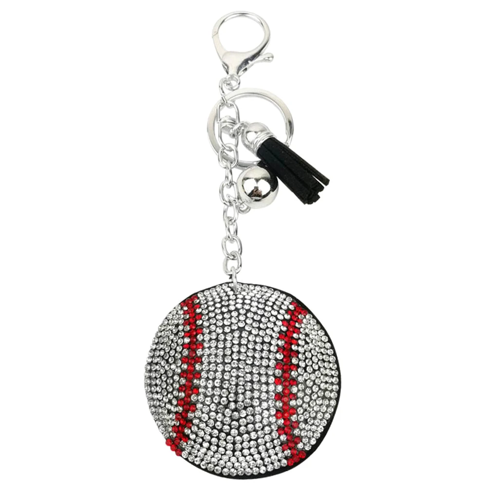 

Keychains Sports Key Pendant Mini Baseball Creative Gifts Party Favors Chains Backpack Hanging Decor