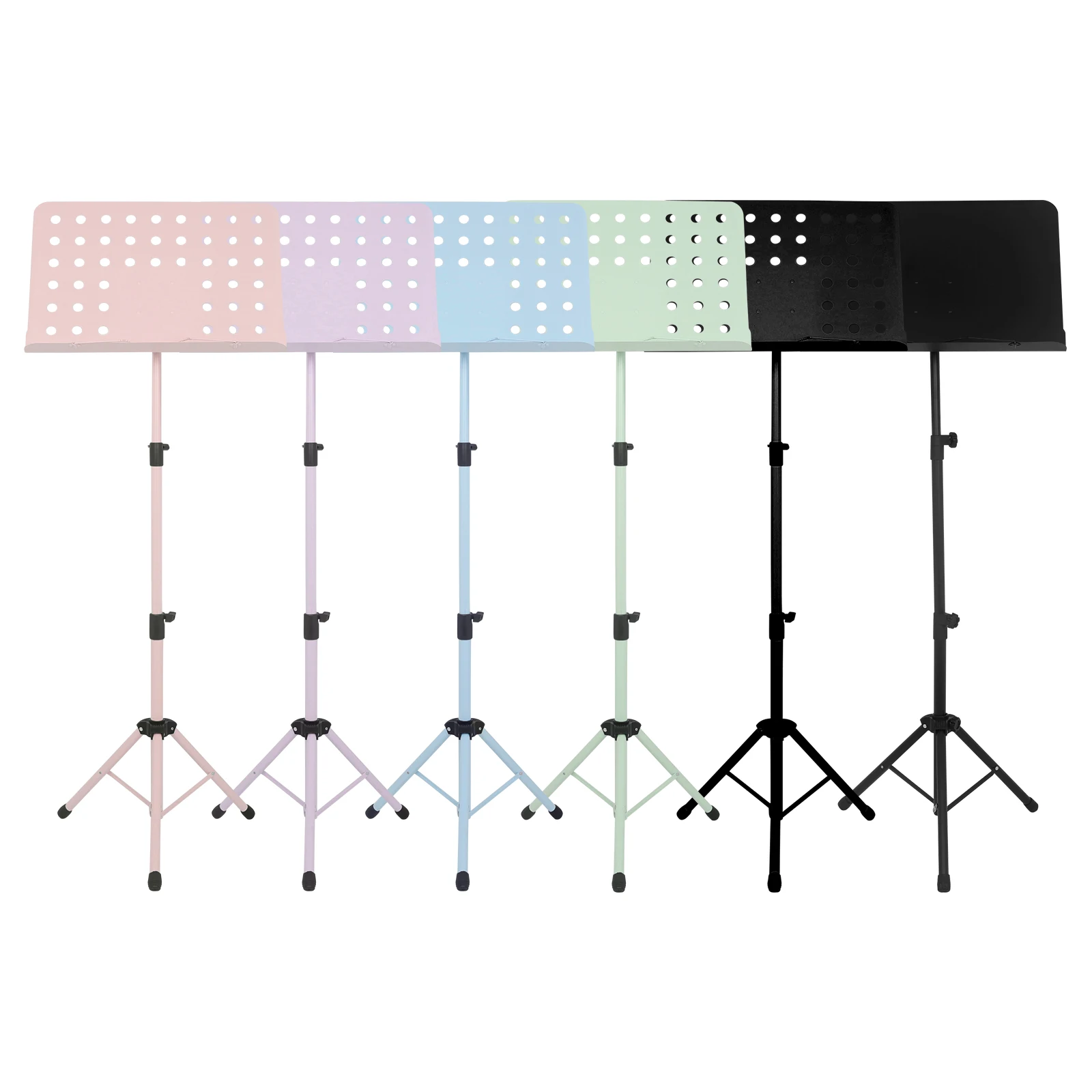 Collapsible Sheet Music Score Tripod Stand Holder Aluminum Alloy Foldable Music Sheet Stand for Guitar Violin Piano Music Stand