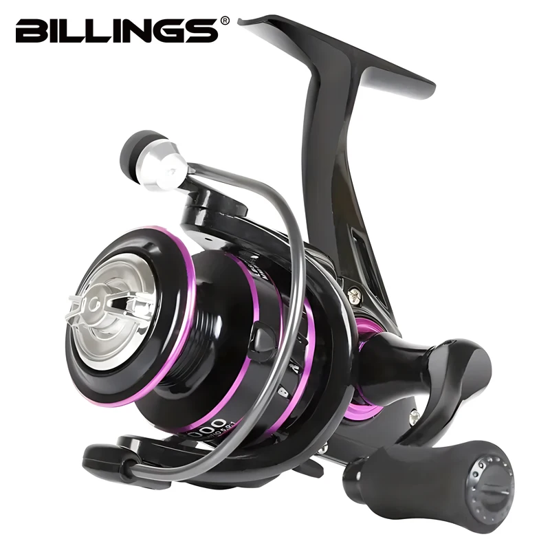 BILLINGS KD 1000-6000 Series, 5.0:1/4.7:1 Gear Ratio, 22LB Max Drag, Metal Rocker,Spinning Fishing Reel,For Freshwater Saltwater