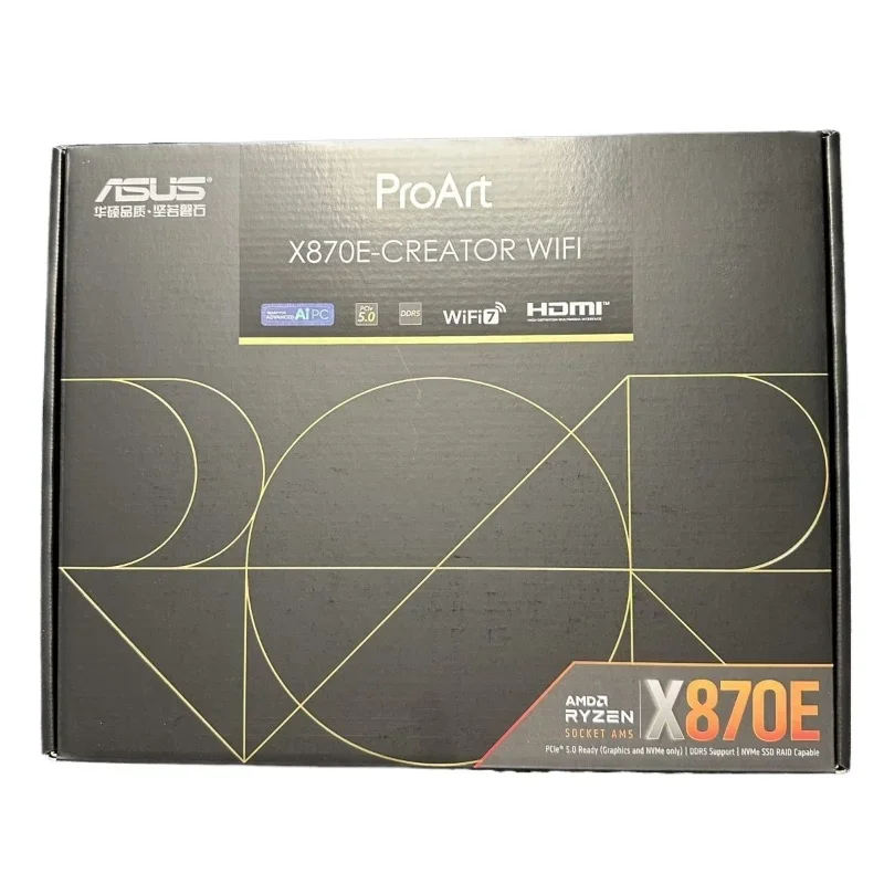 

New PROART X870E-CREATOR WIFI main board AMD 9950X3D CPU set