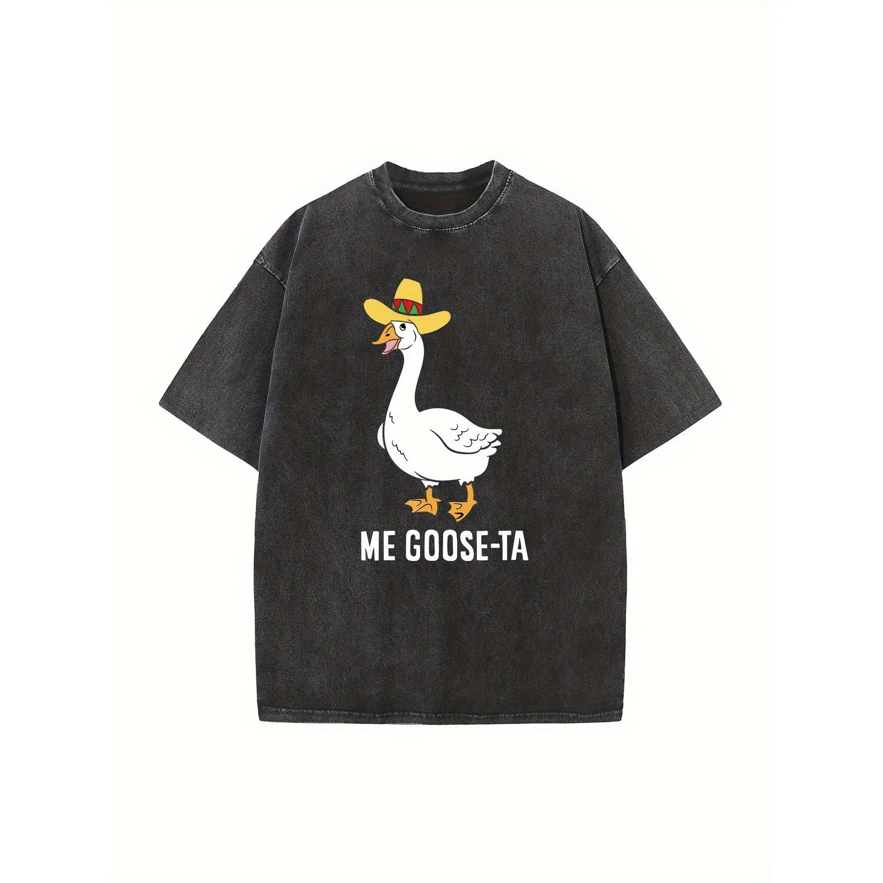 

Funny Mexican Goose T-Shirt Me Goose-ta Graphic Tee Unisex Sombrero Animal Apparel Cute Culture Gift