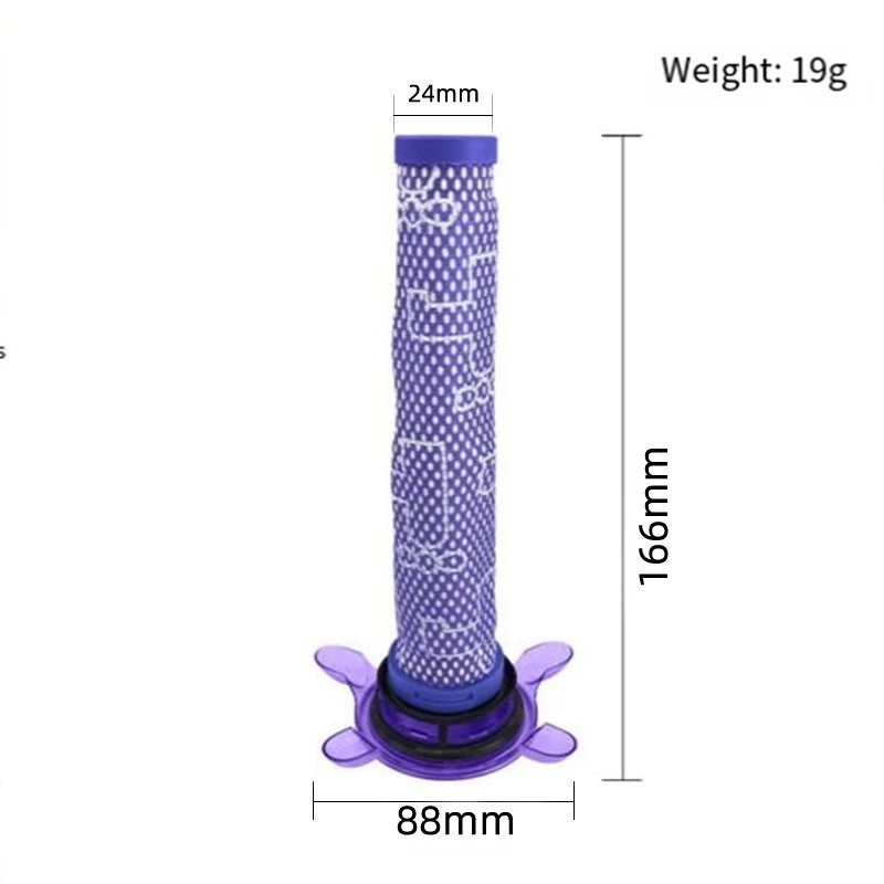 Adatto per aspirapolvere Dyson V8 FOCUS materasso prefiltro parti filtro posteriore accessori