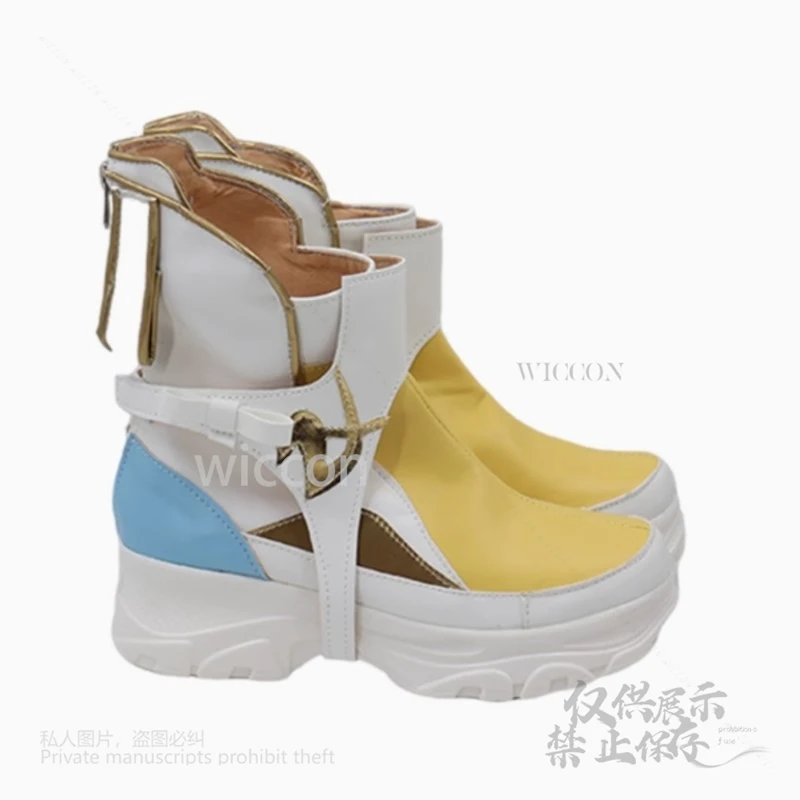 【Miss Sakura】 Juego de Anime FF14 esfeno Cosplay zapatos de cuero PU originales accesorios botas de fiesta de Halloween zapatos 35-51