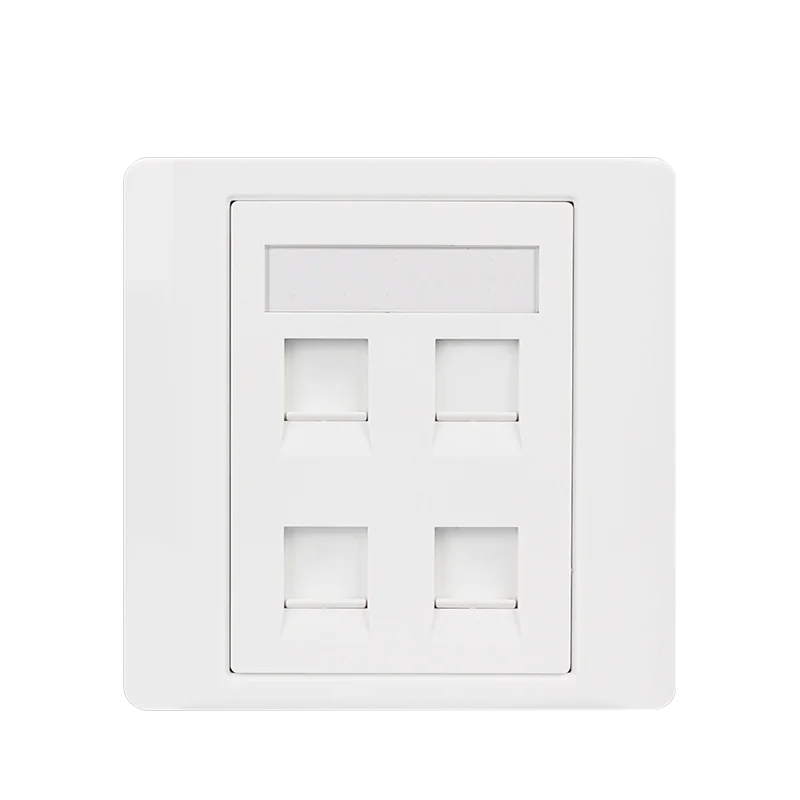 OMAY 86Type Computer Socket Panel Network Module RJ45 Cable CAT5E CAT6/6A/7/8 Interface Outlet Wall Switch Mount Panel Wallplate