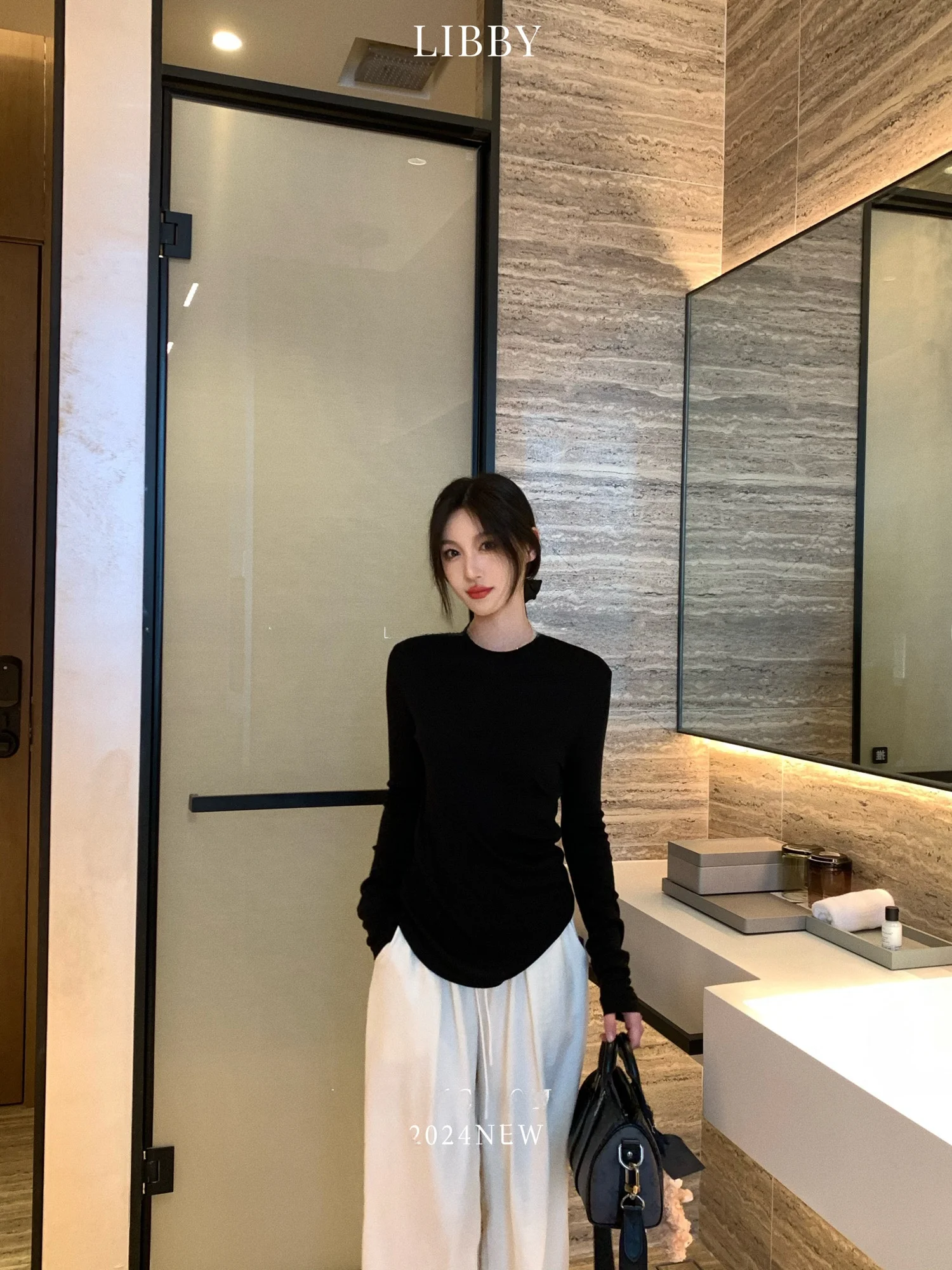 

Женская футболка Libby из шелкового лиоцелла с длинным рукавом, легкая, дышащая, с защитой от солнца, повседневная, с круглым вырезом, пуловер