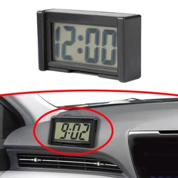 Mini Digital Clock Large Screen Car Dashboard Electronic Clock Self-adhesive Mini Clock Car Clock For Truck Dashboard