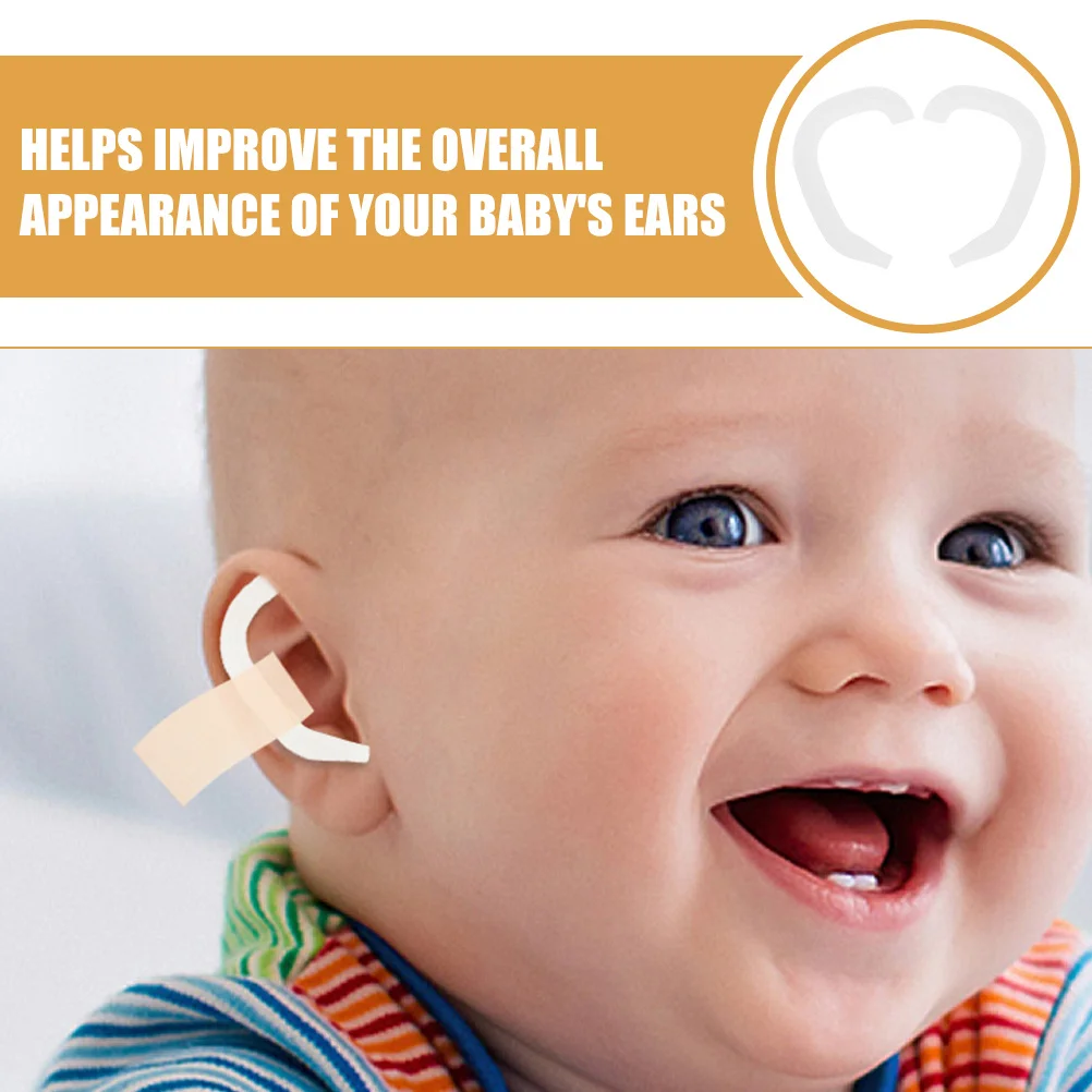 16 قطعة مصحح أذن الطفل حديثي الولادة الرضع الجمالية الأذن دعم لينة تصميم مريح سهلة الاستخدام حماية قناع الوجه حامل #2