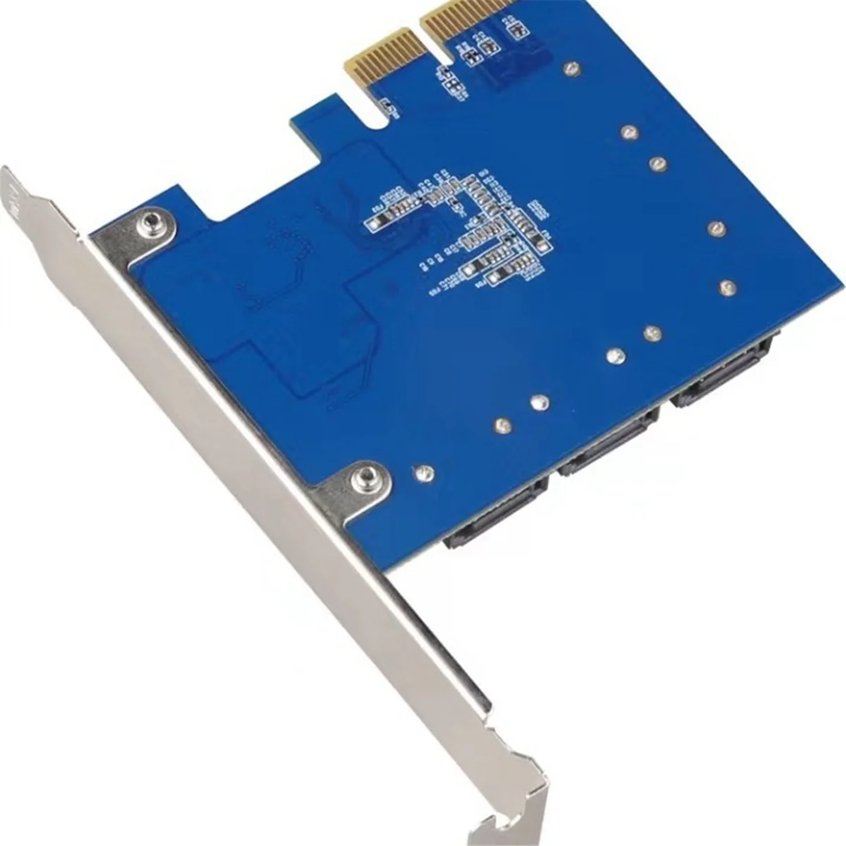 ADEGBO 改良型 PCI-E ライザー カード PCIE 3.0-4X ～ 5 SATA 拡張カード