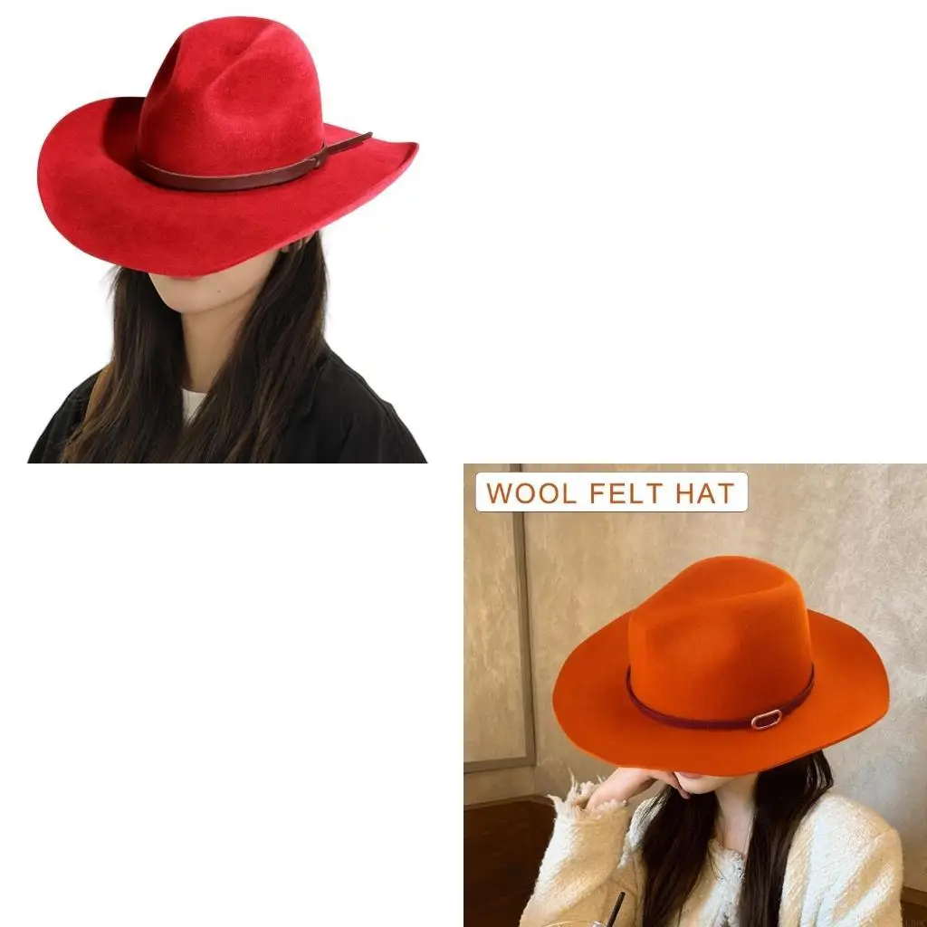 

Классическая Хомбургская шляпа ковбойские шляпы подарок для парня Top Hat Шляпа Широкая полна Y166