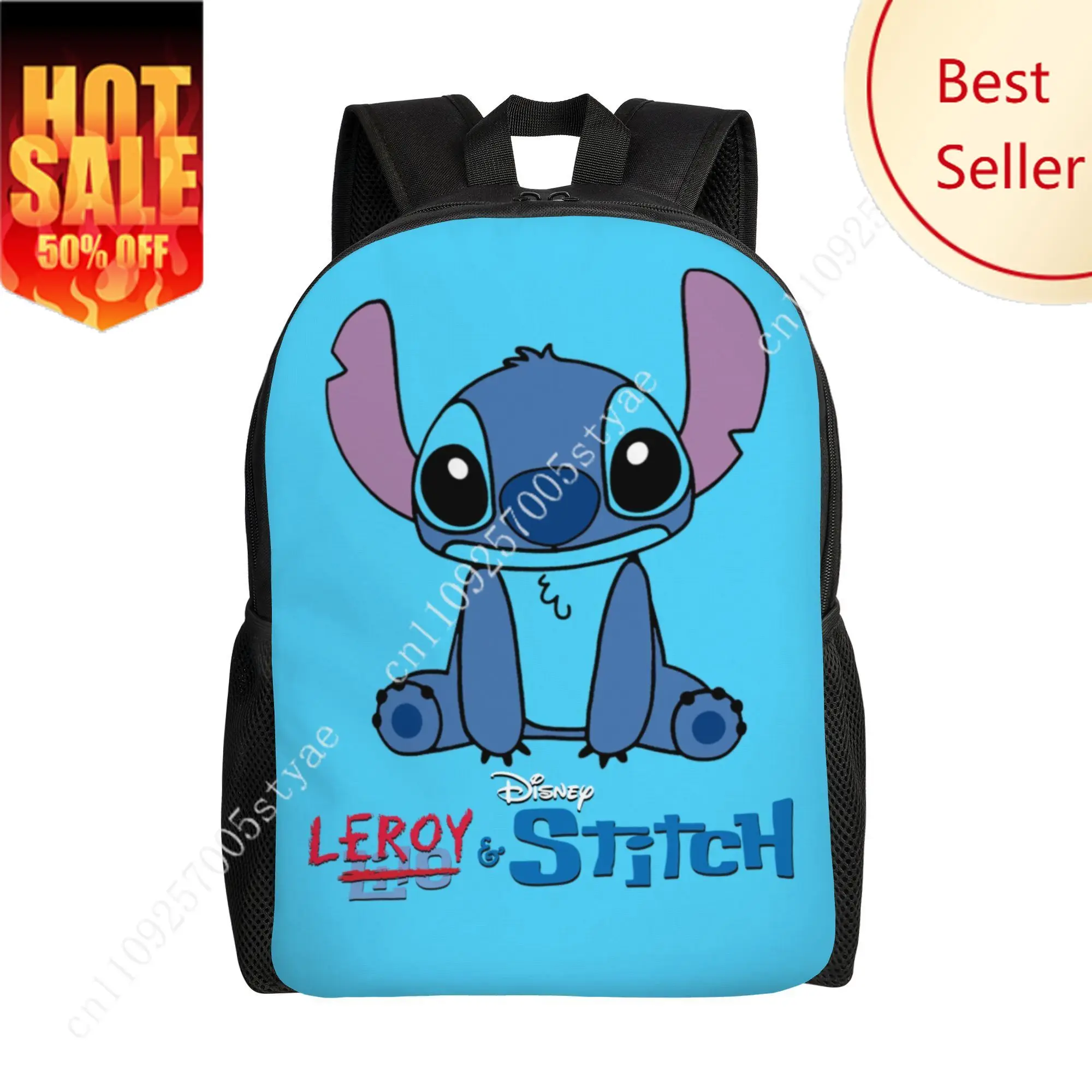 

Stitch classic Backpack Disney Cartoon Decorate Fabric Bags Design Your Photo Logo Text Party Holiday Custom Gifts