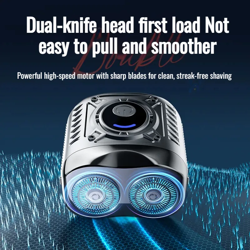 Men's Portable Razor Set Suspended Dual Head Razor Printed Razor Travel Mini Razor Convenient Razor