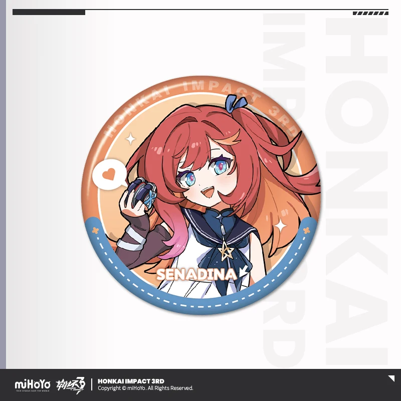 Presale Honkai Impact 3rd Official Merch miHoYo Original XBDCHH Theme Series Badge Senadina Coralie Helia Dreamseeker