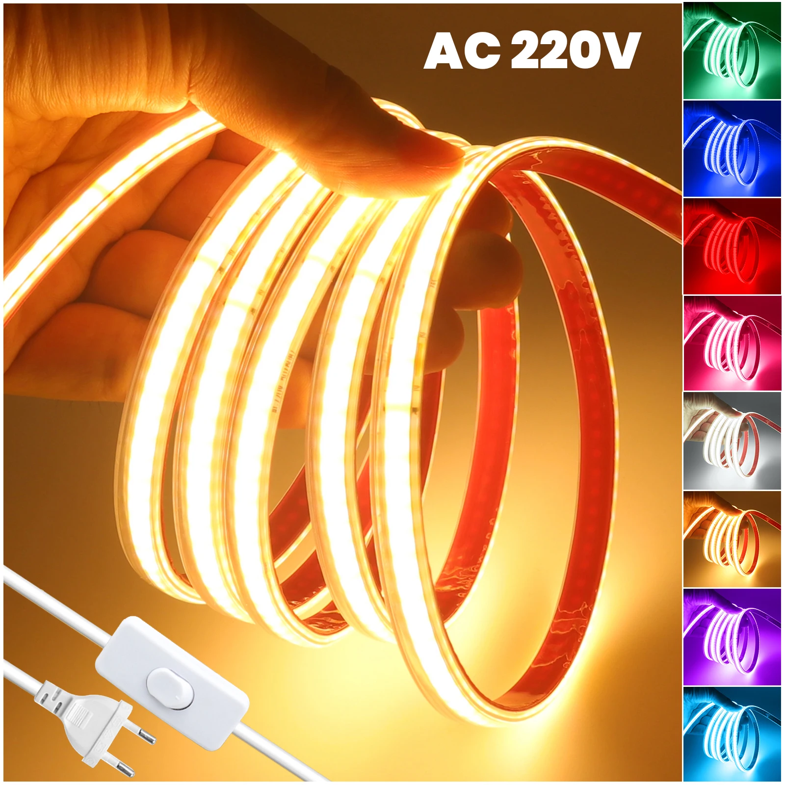 bande-lumineuse-led-cob-ac220v-240leds-m-avec-interrupteur-marche-arret-ruban-flexible-auto-adhesif-blanc-bleu-jaune-rouge-vert-rose