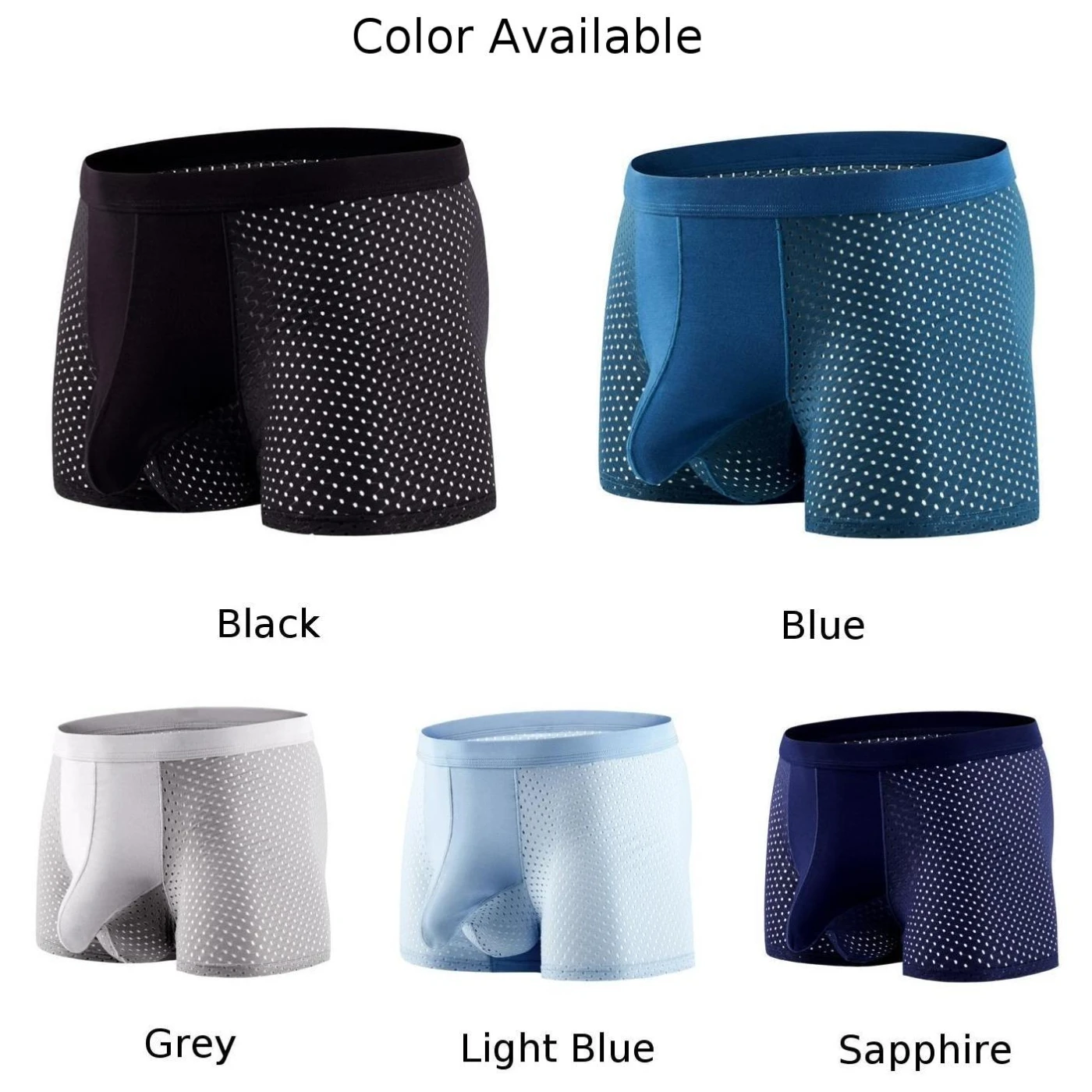 Boxershorts Underwear Men Panty Men\\\'s Soft Mesh Underwear with Bulge Pouch Breathable Briefs