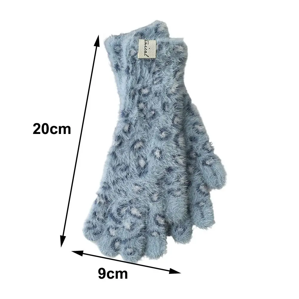 Fashion Rabbit Winter Warm Gloves Knitted Soft Warm Knit Mittens Stretchy Touch Screen Arm Warmers Cold Weather